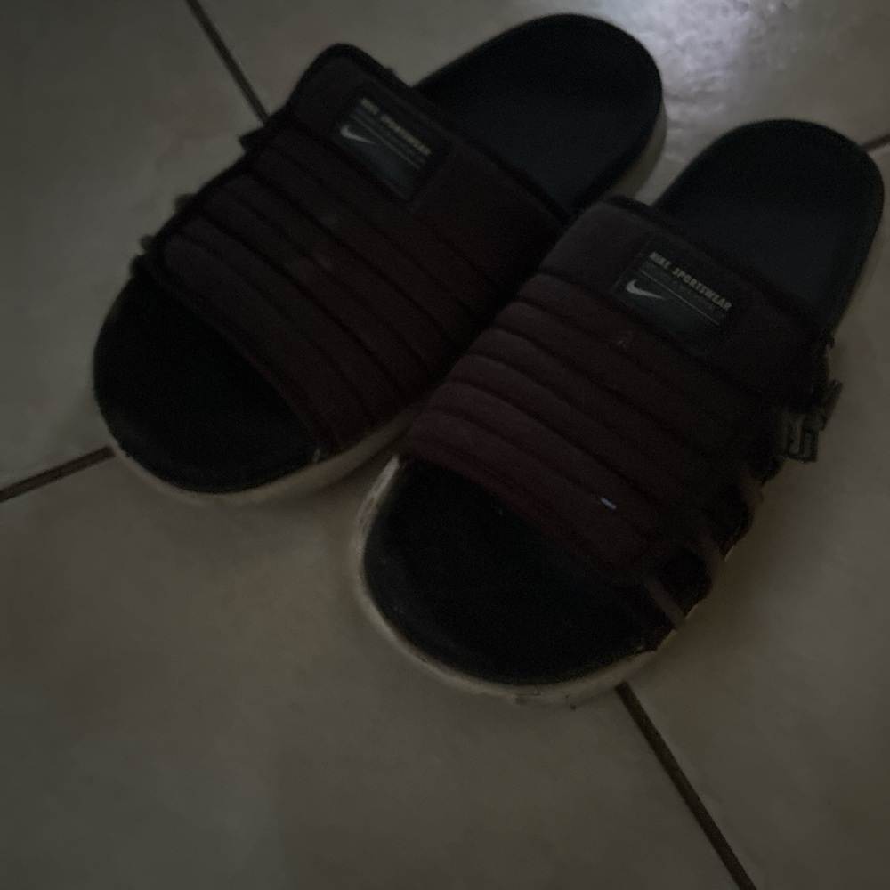 Nike Dark Brown Slide Sandals